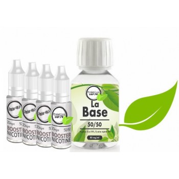 Pack De Base Nicotiné Creation Vap 100 Ml | Création Vap