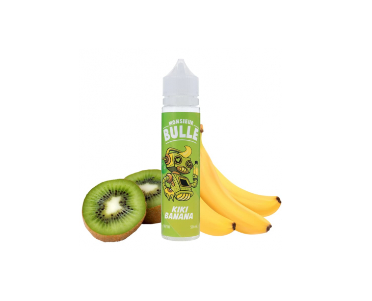 E-Liquide Kiki Banana Monsieur Bulle Liquideo 50 ML | Création Vap