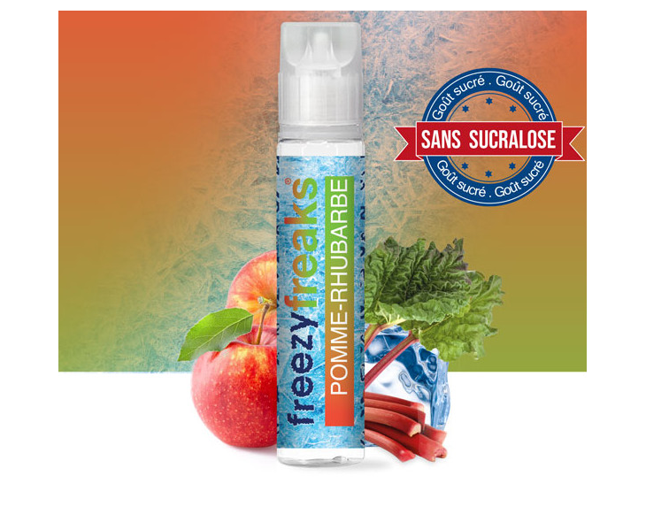 E-Liquide Pomme Rhubarbe Freezy Freaks 50 Ml | Création Vap