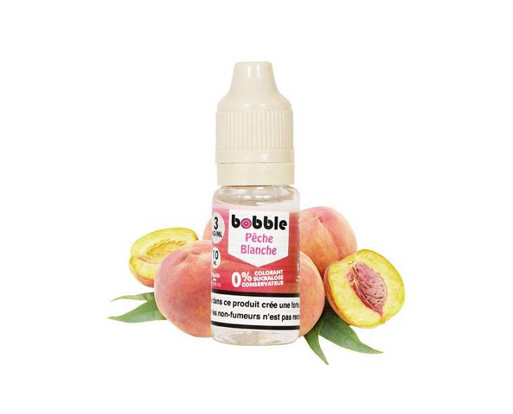 E-Liquide Pêche Blanche Bobble 10 Ml | Création Vap