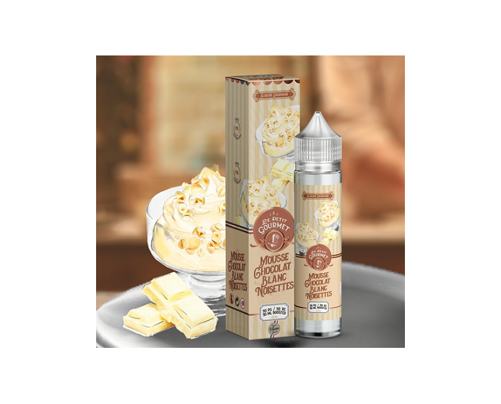 E-Liquide Mousse Chocolat Blanc Noisettes Le Petit Gourmet Savourea | Création Vap