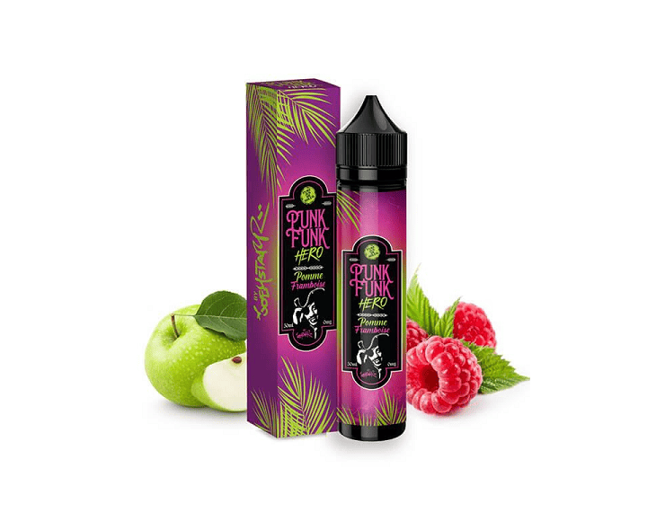 E-Liquide Pomme Framboise Punk Funk Hero | Création Vap