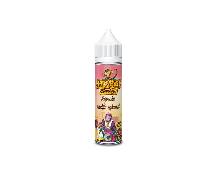 E-Liquide Pop Corn Vanille Caramel Hip Pop Monkeys 50Ml | Création Vap