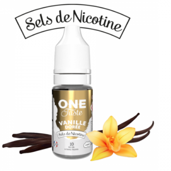 E-Liquide Vanille Dorée Sels De Nicotine One Taste | Création Vap
