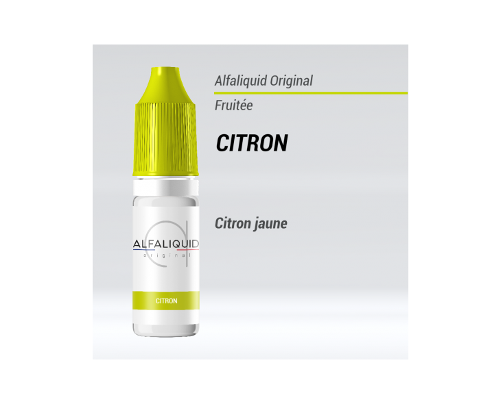 E-liquide Citron Alfaliquid | Création Vap