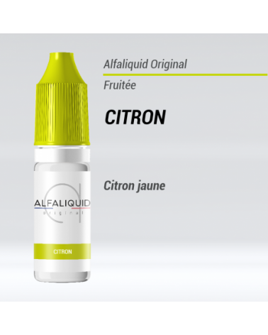 E-liquide Citron Alfaliquid | Création Vap