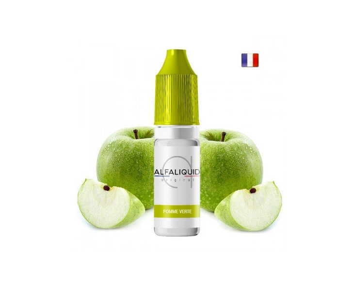 E-liquide Pomme Verte Alfaliquid Promo 10 Ml | Création Vap