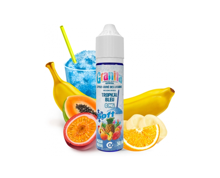 E-Liquide Français Tropical Bleu Granita Alfaliquid 50 Ml | Création Vap