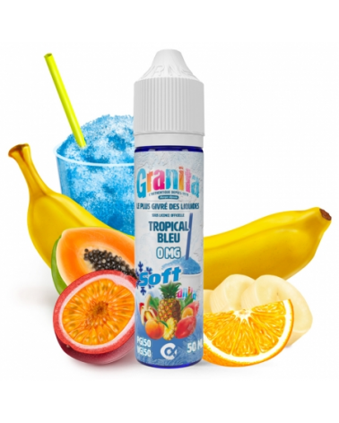 E-Liquide Français Tropical Bleu Granita Alfaliquid 50 Ml | Création Vap