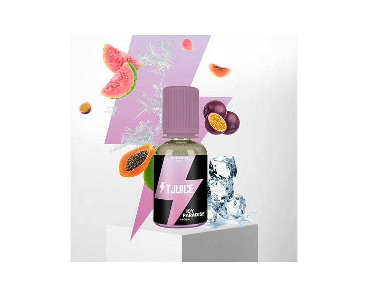 Arôme Concentré Icy Paradise T-Juice 30Ml | Création Vap