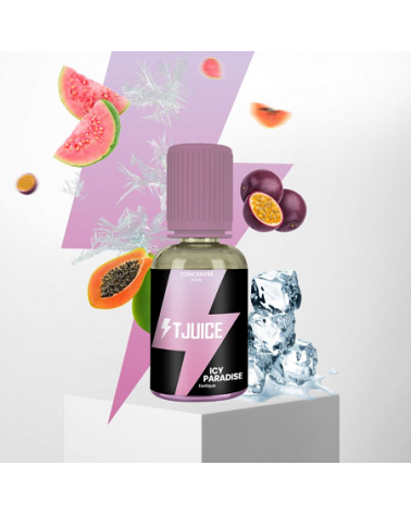 Arôme Concentré Icy Paradise T-Juice 30Ml | Création Vap