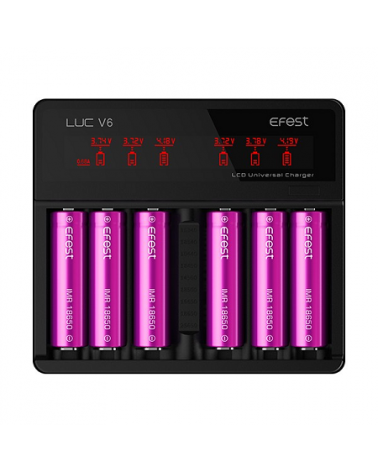 Chargeur D'accus Efest Luc V6 | Création Vap