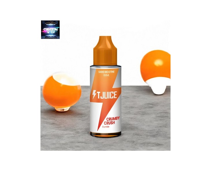 E-Liquide Crumby Crush Prêt A Vaper T-Juice 50Ml Et 100 Ml | Création Vap