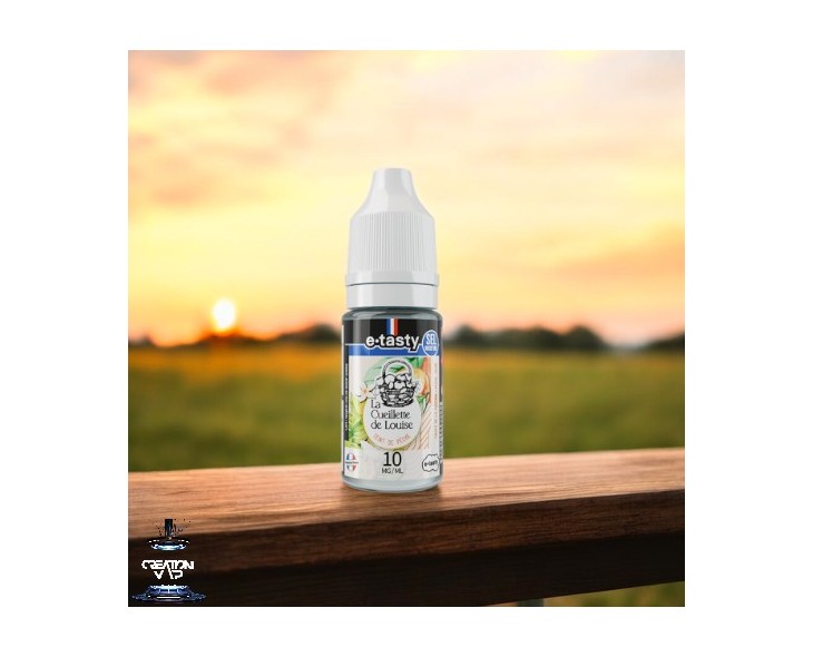 E-Liquide Teint De Pêche La Cueillette De Louise Sels De Nicotine E.Tasty 10Ml | Création Vap