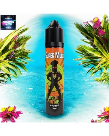 E-Liquide Français Pêche Ananas Mukk Mukk 50Ml | Création Vap