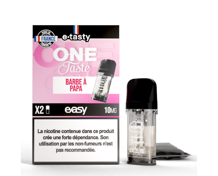 Cartouche Barbe A Papa One Taste Pod Easy E.Tasty X2 | Création Vap