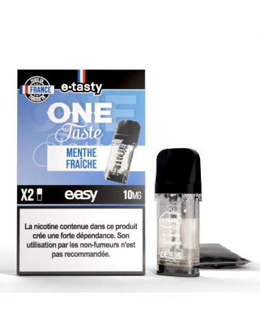 Cartouche Menthe Fraîche One Taste Pod Easy E.Tasty X2 | Création Vap