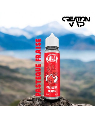 E-Liquide Pastèque Fraise Monsieur Bulle Liquideo 50 Ml | Création Vap