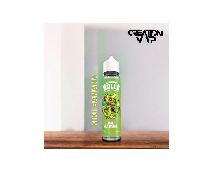 E-Liquide Kiki Banana Monsieur Bulle Liquideo 50Ml | Création Vap