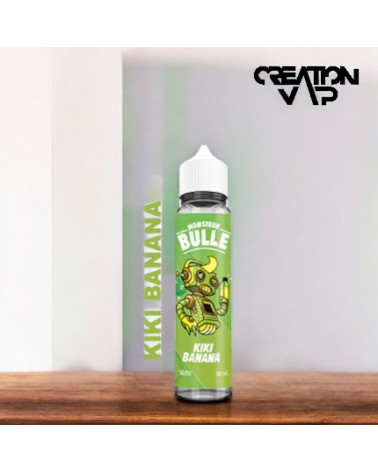 E-Liquide Kiki Banana Monsieur Bulle Liquideo 50Ml | Création Vap