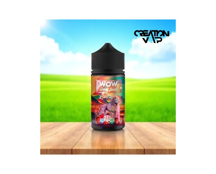 E-Liquide Love Lion Wow Candy Juice 100Ml | Création Vap