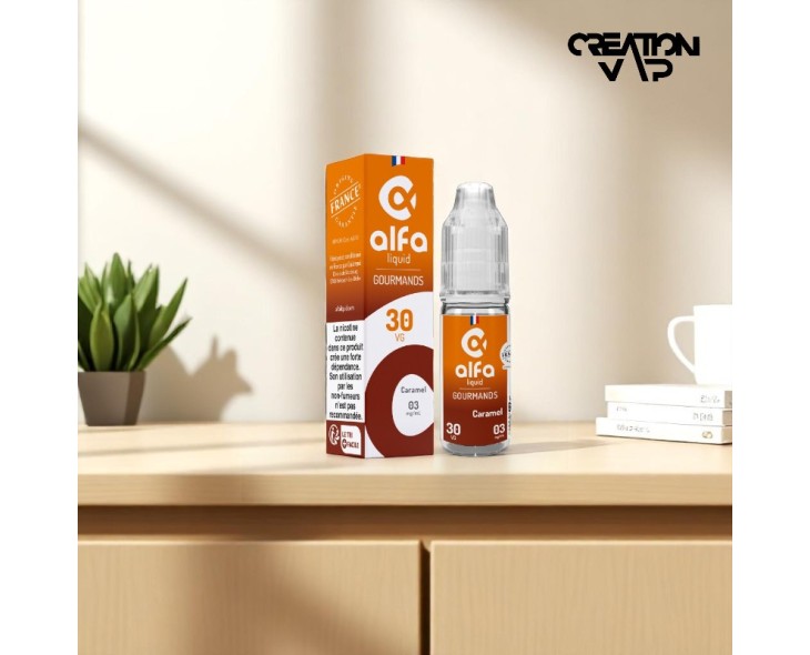 E-Liquide Caramel Alfaliquid 10Ml | Création Vap