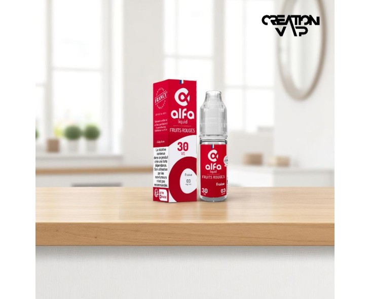 E-Liquide Fraise Alfaliquid 10Ml | Création Vap
