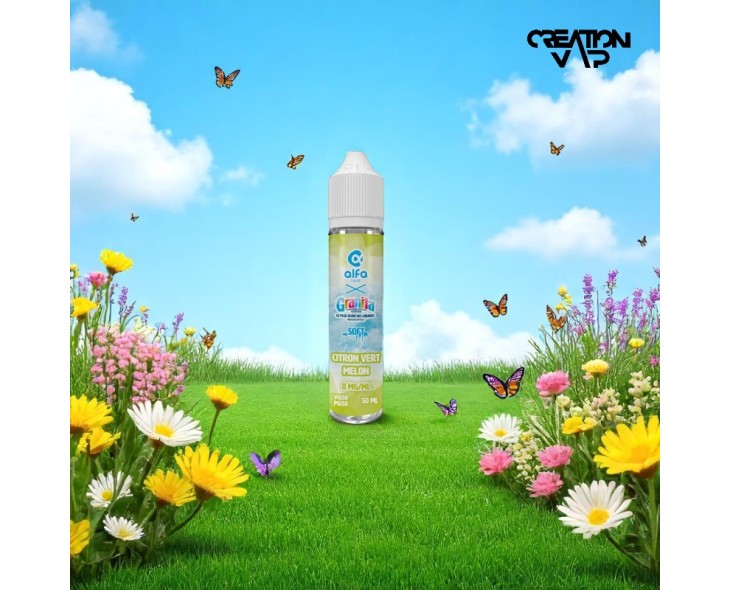 E-Liquide Citron Vert Melon Granita Alfaliquid 50Ml | Création Vap
