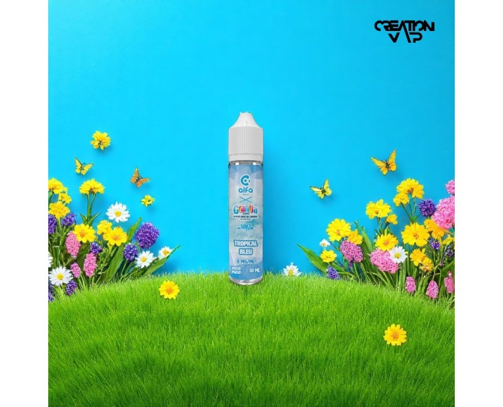 E-Liquide Tropical Bleu Granita Alfaliquid 50Ml | Création Vap