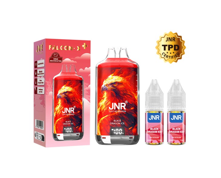 Puff Falcon X-Plus Black Dragon Ice JNR 28K | Création Vap Puff Falcon X-Plus Black Dragon Ice JNR 28K | Création Vap