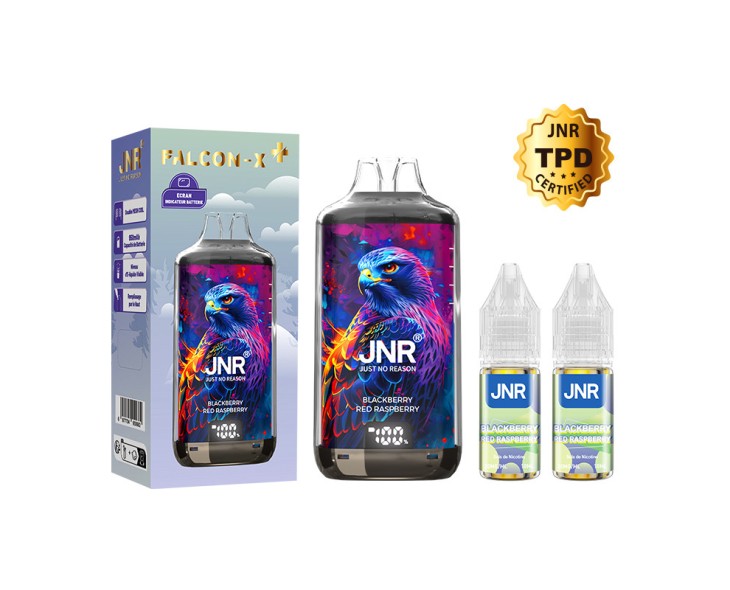 Puff Falcon X-Plus Blackberry Red Raspberry JNR 28K | Création Vap Puff Falcon X-Plus Blackberry Red Raspberry JNR 28K | Création Vap