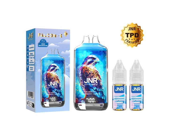 Puff Falcon X-Plus Blueberry Raspeberry Cherry JNR 28K | Création Vap Puff Falcon X-Plus Blueberry Raspeberry Cherry JNR 28K | Création Vap