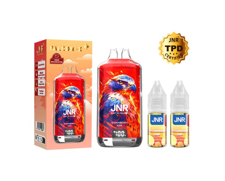 Puff Falcon X-Plus Strawberry Kiwi JNR 28K | Création Vap Puff Falcon X-Plus Strawberry Kiwi JNR 28K | Création Vap