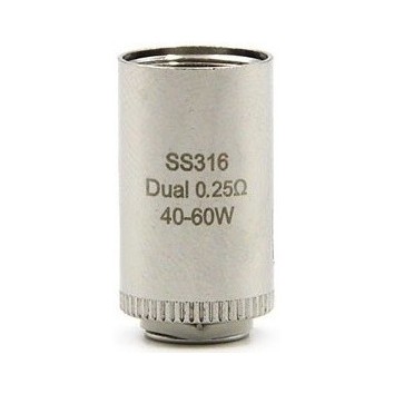 Résistances Dual Coil SS316 clearomiseur Lyche Résistances Dual Coil SS316 clearomiseur Lyche
