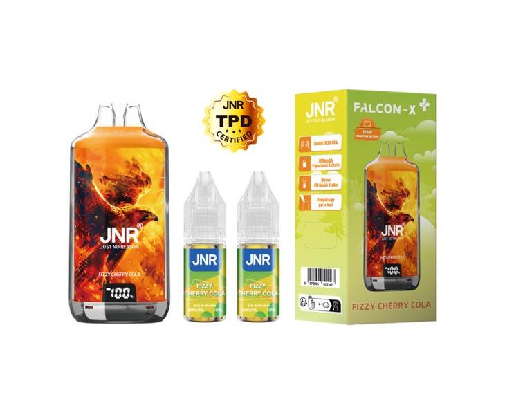 Puff Falcon X-Plus Fizzy Cherry Cola JNR 28K | Création Vap
