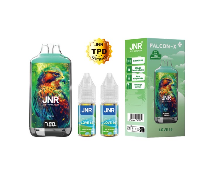 Puff Falcon X-Plus Love 66 JNR 28K | Création Vap