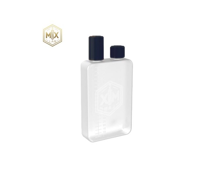 Fiole Dual Fill MX Lab Noire 50 / 75 / 100 ml anti-fuite, graduée, embout fin | Création Vap