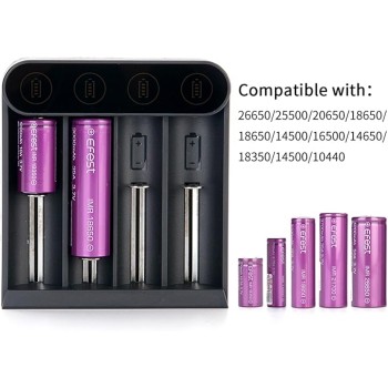 Chargeur Accus Slim K4 Efest | Création Vap