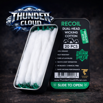 Recoil Dual Head Cotton Laces – Thunder Cloud x Grimm Green | Création Vap