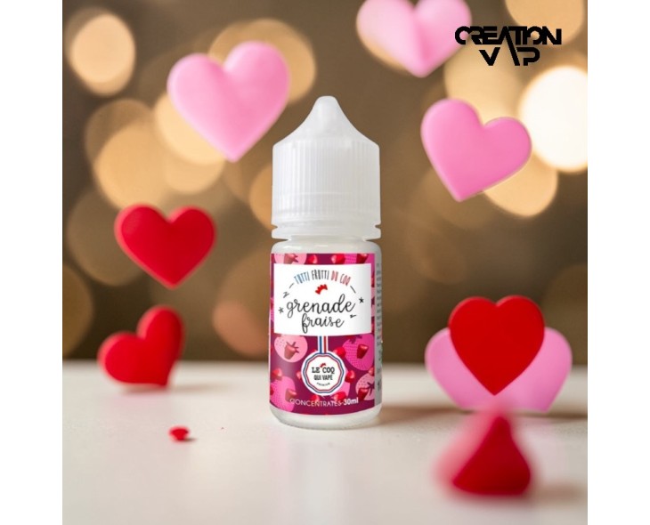 Arôme Concentré Grenade Fraise Le Coq Qui Vape 30Ml | Création Vap