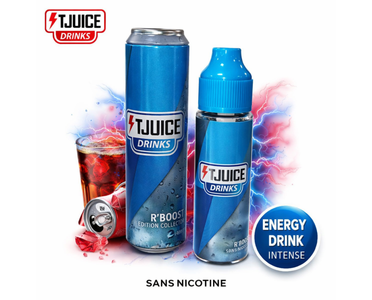 E-liquide R'Boost 50ml TJuice Drinks Edition Collector | Création Vap E-liquide R'Boost 50ml TJuice Drinks Edition Collector | Création Vap