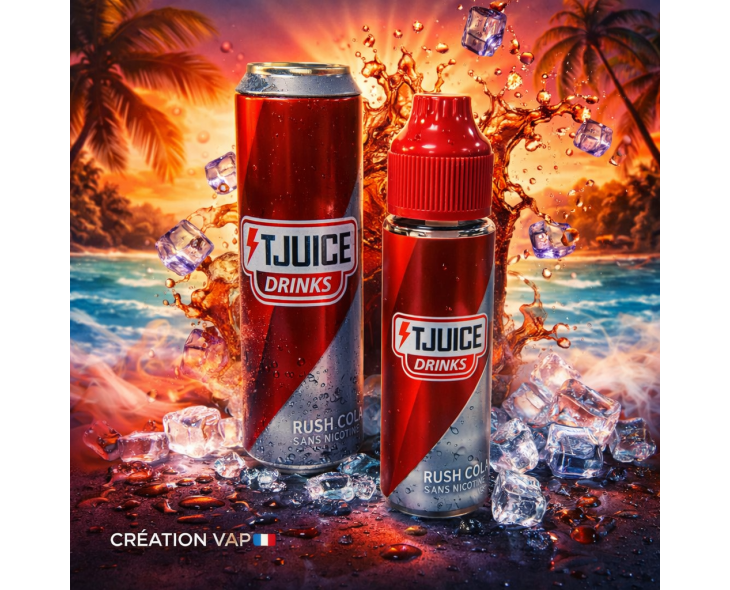 E-liquide Rush Cola 50ml TJuice Drinks Edition Collector | Création Vap E-liquide Rush Cola 50ml TJuice Drinks Edition Collector | Création Vap