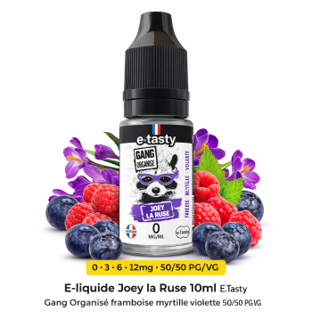 E-liquide Joey la Ruse 10ml E.Tasty - Gang Organisé 50/50 PG/VG | Création Vap