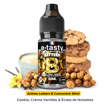 Arôme Letters B 30ml E.Tasty - Concentré DIY Cookie Vanille Noisette | Création Vap