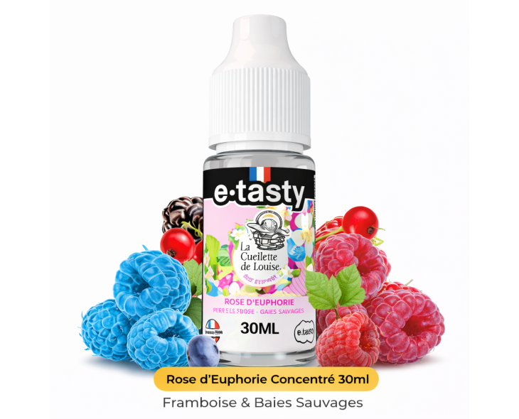 Arôme Rose d’Euphorie 30ml La Cueillette de Louise - Concentré DIY Framboise Baies Sauvages | Création Vap Arôme Rose d’Euphorie 30ml La Cueillette de Louise - Concentré DIY Framboise Baies Sauvages | Création Vap