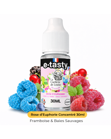 Arôme Rose d’Euphorie 30ml La Cueillette de Louise - Concentré DIY Framboise Baies Sauvages | Création Vap