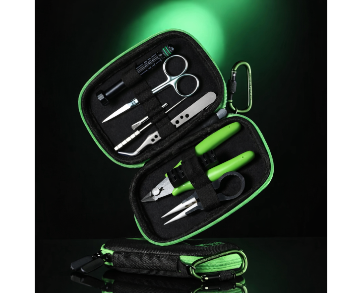 Recoil Pro Tool Kit Thunder Cloud x Grimm Green - Kit Outils Reconstructible Vape | Création Vap Recoil Pro Tool Kit Thunder Cloud x Grimm Green - Kit Outils Reconstructible Vape | Création Vap