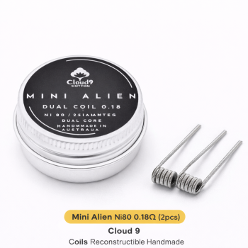 Mini Alien NI80 0.18Ω Cloud 9 - Coils Reconstructible Handmade | Création Vap