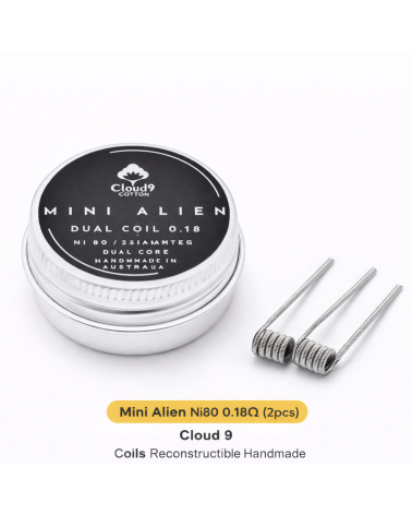 Mini Alien NI80 0.18Ω Cloud 9 - Coils Reconstructible Handmade | Création Vap