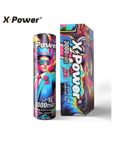Accu 18650 3000mAh 30A X Power – Batterie Vape Haute Performance | Création Vap